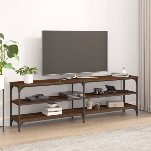 Móvel p/ TV 160x30x50 cm derivados de madeira carvalho castanho