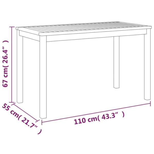 7 pcs conjunto de jantar p/ jardim c/ almofadões acácia maciça - Image 11