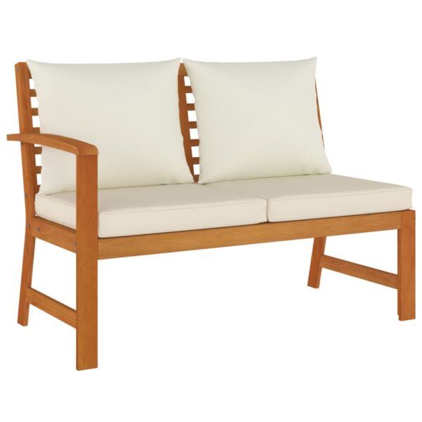 7 pcs conjunto de jantar p/ jardim c/ almofadões acácia maciça - Image 3