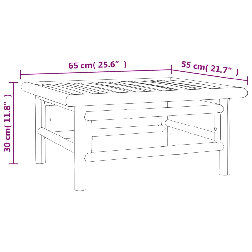11pcs conj. lounge jardim bambu almofadões cinzento-acastanhado - Image 10