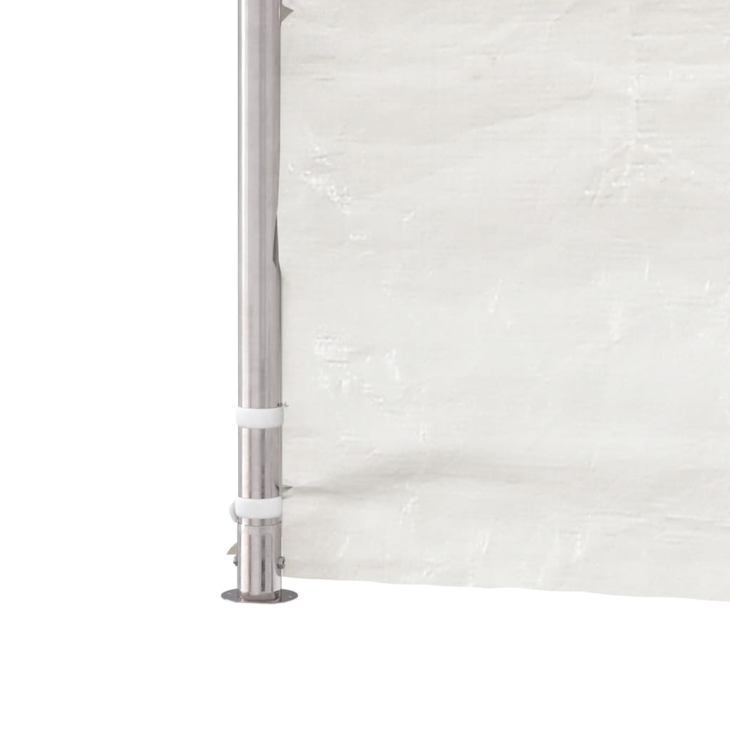 Gazebo com telhado 6,69x2,28x2,69 m polietileno branco - Image 6