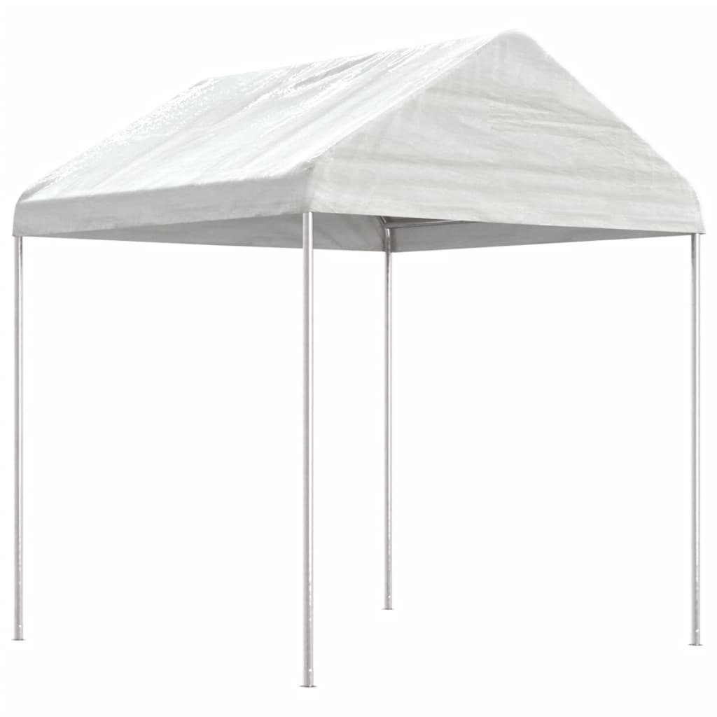 Gazebo com telhado 20,07x2,28x2,69 m polietileno branco - Image 2