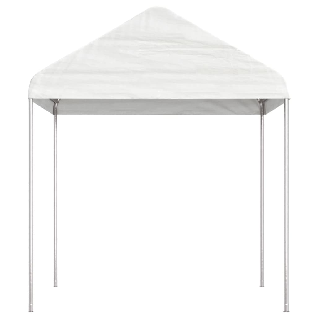 Gazebo com telhado 20,07x2,28x2,69 m polietileno branco - Image 3