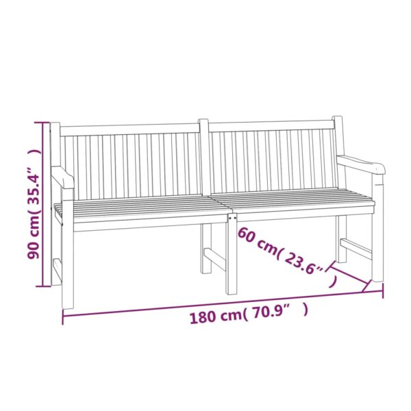 5 pcs conjunto de jantar p/ jardim madeira de teca maciça - Image 11