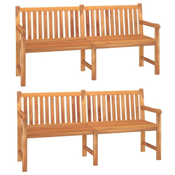5 pcs conjunto de jantar p/ jardim madeira de teca maciça - Image 3