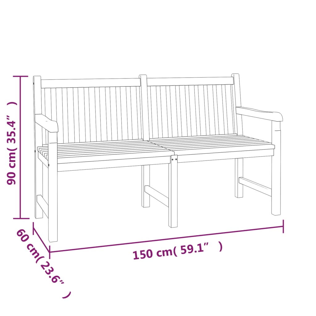 5 pcs conjunto de jantar p/ jardim madeira de teca maciça - Image 9
