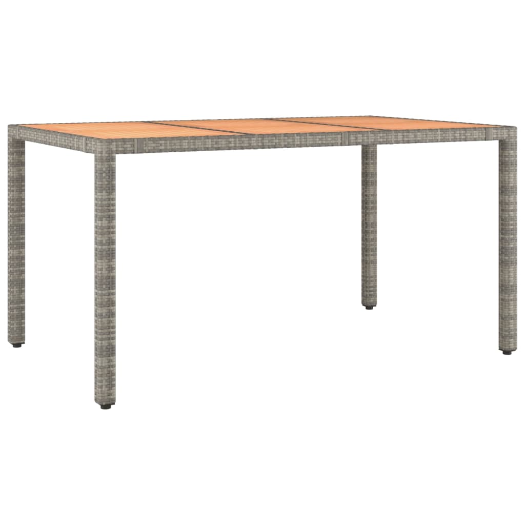 7 pcs conjunto de jantar p/ jardim c/ almofadões vime PE cinza - Image 6