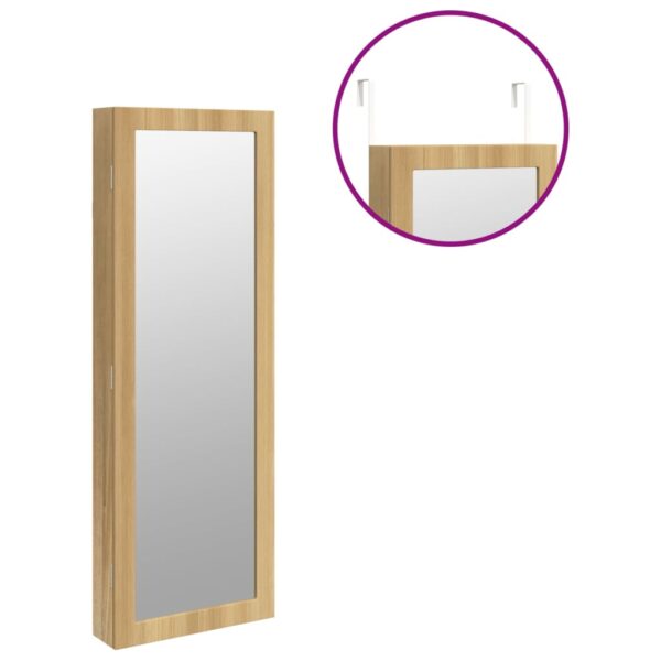 Móvel para joias de parede espelhado com luzes LED - Image 8