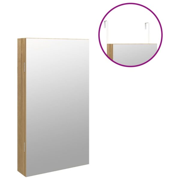 Móvel para joias de parede espelhado com luzes LED - Image 8