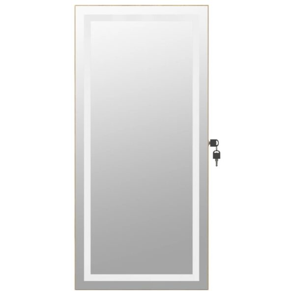 Móvel para joias de parede espelhado com luzes LED - Image 4