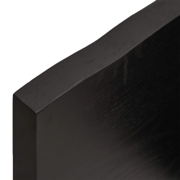 Prateleira de parede 40x10x4cm carvalho tratado castanho-escuro - Image 5