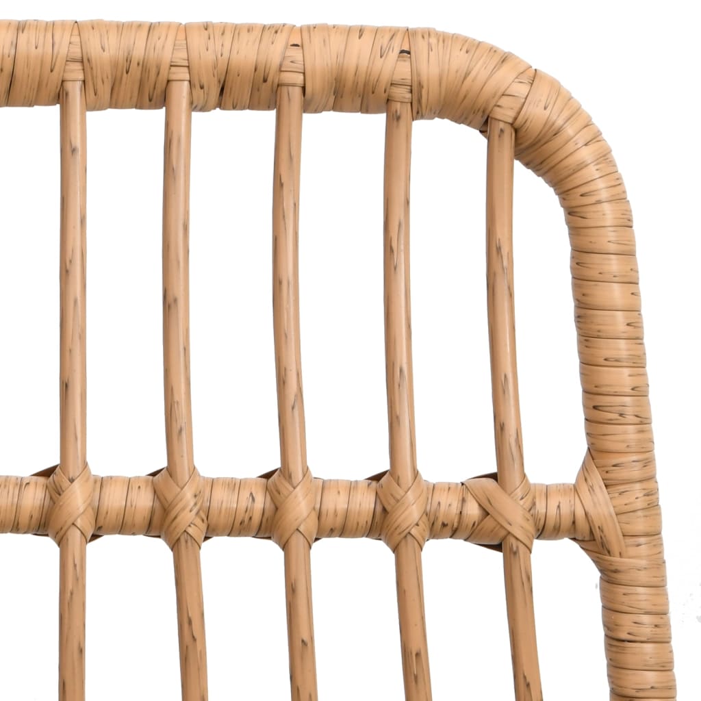 3 pcs conjunto de jantar para jardim vime PE - Image 5