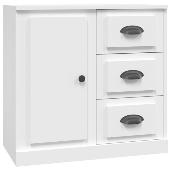Aparadores 2 pcs derivados de madeira branco - Image 3
