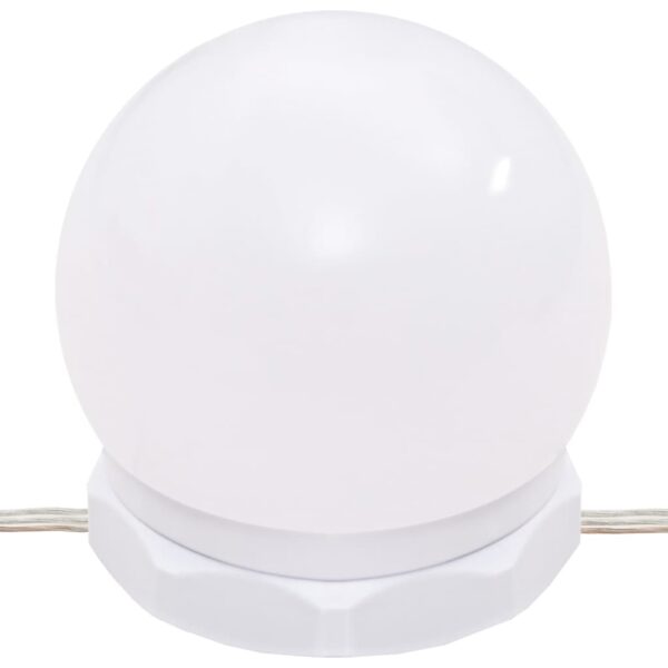 Toucador com luzes LED 130x50x132,5 cm cinzento cimento - Image 9