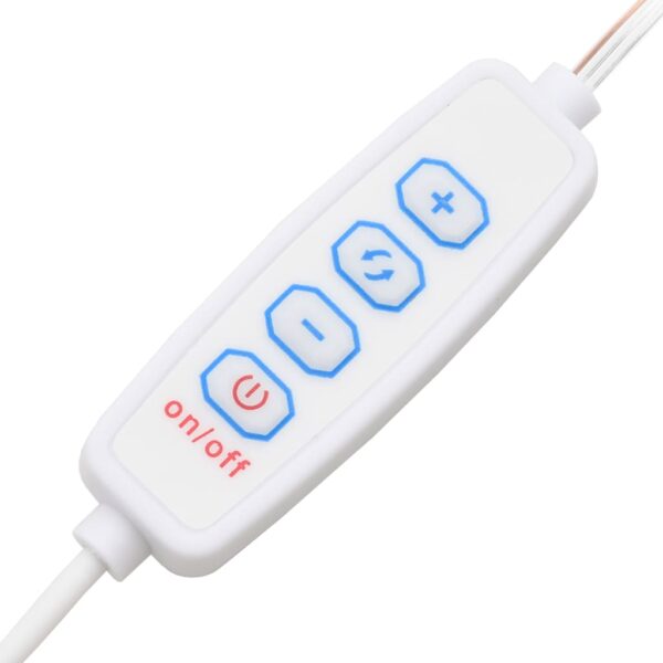 Toucador com luzes LED 130x50x132,5 cm cinzento cimento - Image 10