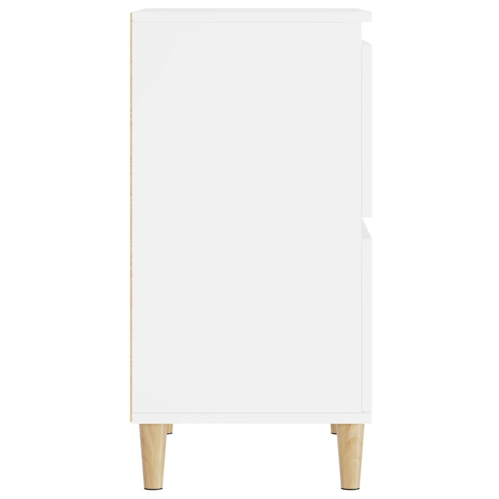 Aparadores 3 pcs 60x35x70 cm derivados de madeira branco - Image 8
