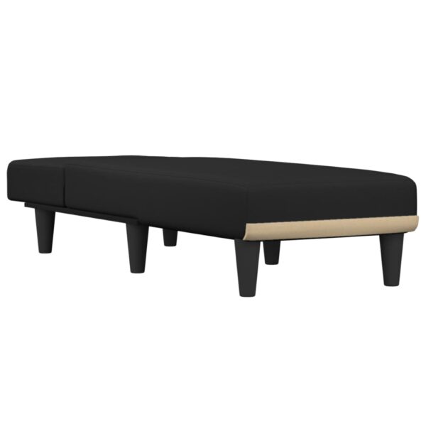 Chaise longue tecido preto - Image 2