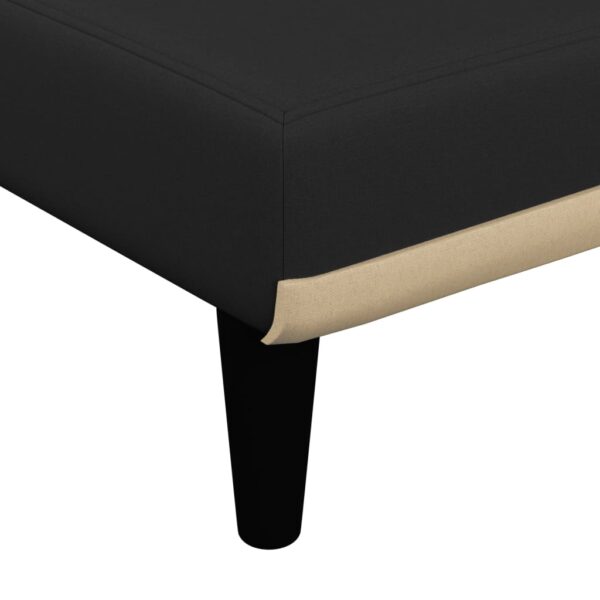Chaise longue tecido preto - Image 6