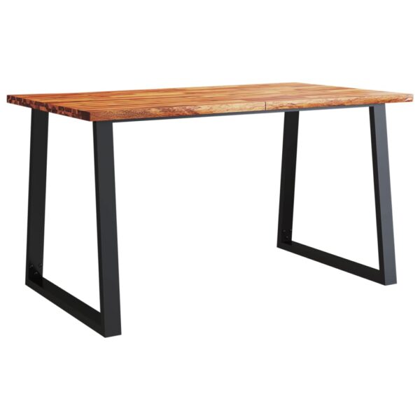 3 pcs conjunto de jantar c/ bordas vivas acácia maciça - Image 2