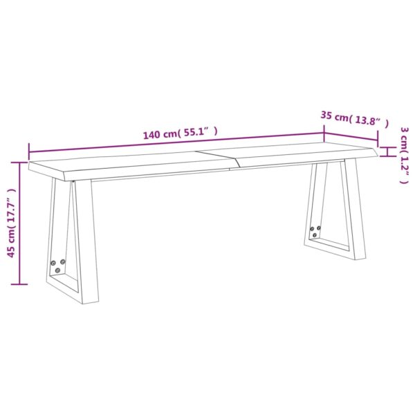 3 pcs conjunto de jantar c/ bordas vivas acácia maciça - Image 11