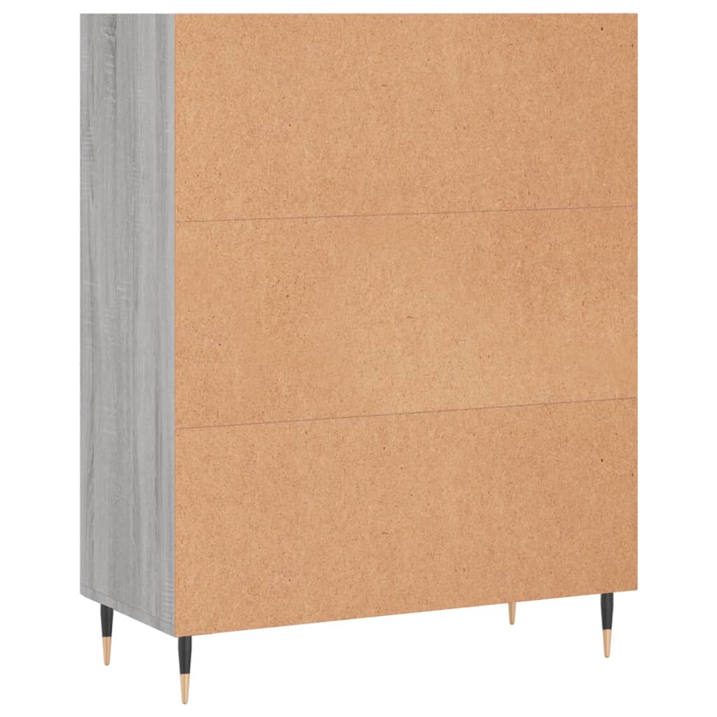 Estante 69,5x32,5x90 cm derivados de madeira cinzento sonoma - Image 5