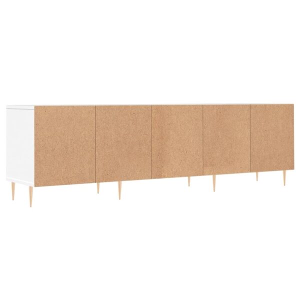 Móvel de TV 150x30x44,5 cm derivados de madeira branco - Image 7