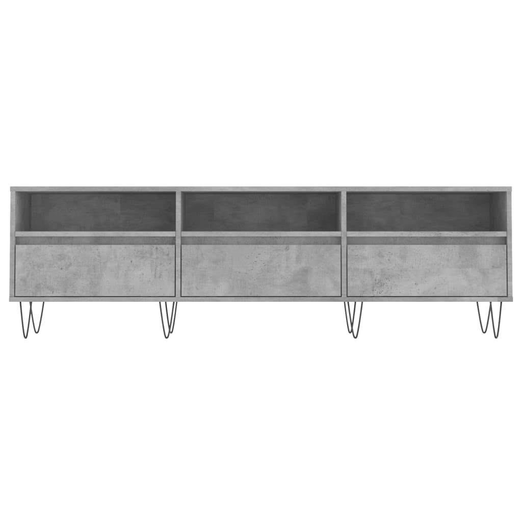 Móvel de TV 150x30x44,5 cm derivados de madeira cinza cimento - Image 4