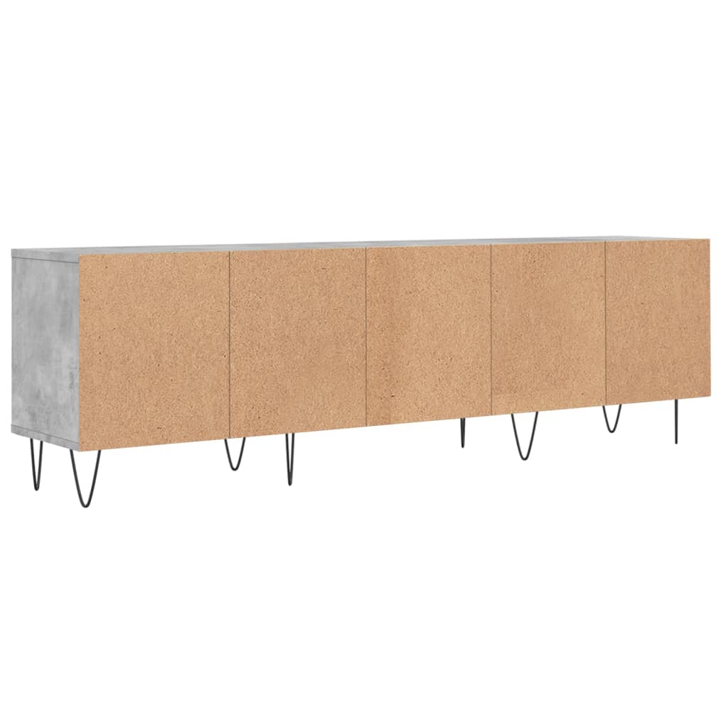 Móvel de TV 150x30x44,5 cm derivados de madeira cinza cimento - Image 7