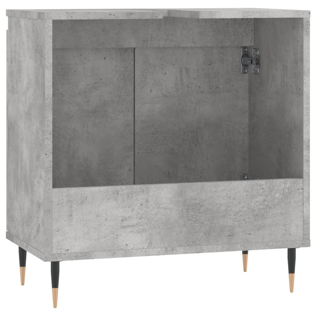 Armário casa de banho 58x33x60 cm deriv. madeira cinza cimento - Image 6