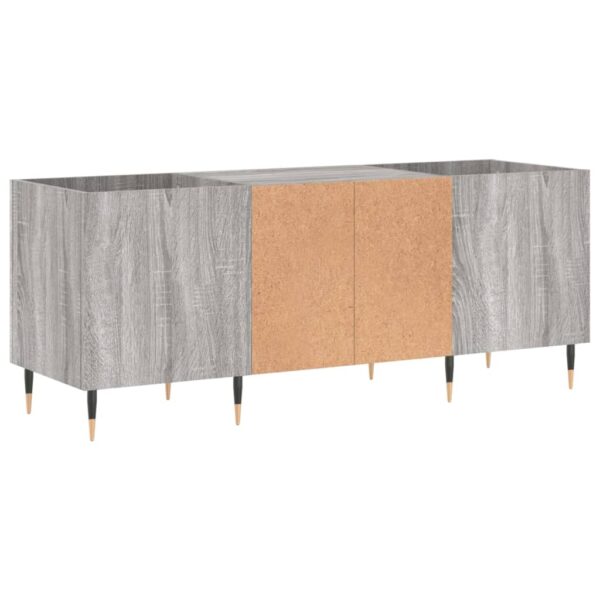 Armário p/ discos 121x38x48cm derivados madeira cinzento sonoma - Image 5