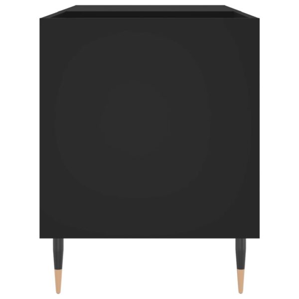 Armário para discos 85x38x48 cm derivados de madeira preto - Image 4