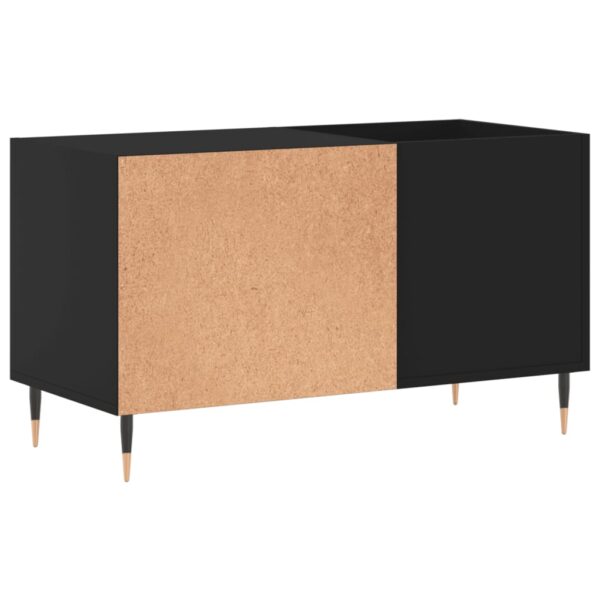 Armário para discos 85x38x48 cm derivados de madeira preto - Image 5