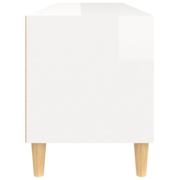 Móvel p/ TV 100x34,5x44,5 cm derivados madeira branco brilhante - Image 6