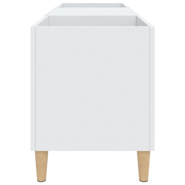 Armário para discos 121x38x48 cm derivados de madeira branco - Image 5