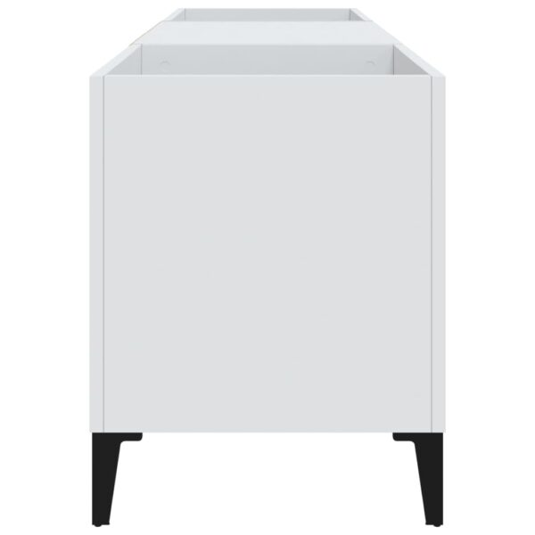 Armário para discos 121x38x48 cm derivados de madeira branco - Image 5