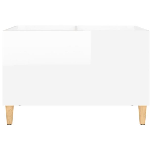 Armário p/ discos 74,5x38x48 cm deriv. madeira branco brilhante - Image 4