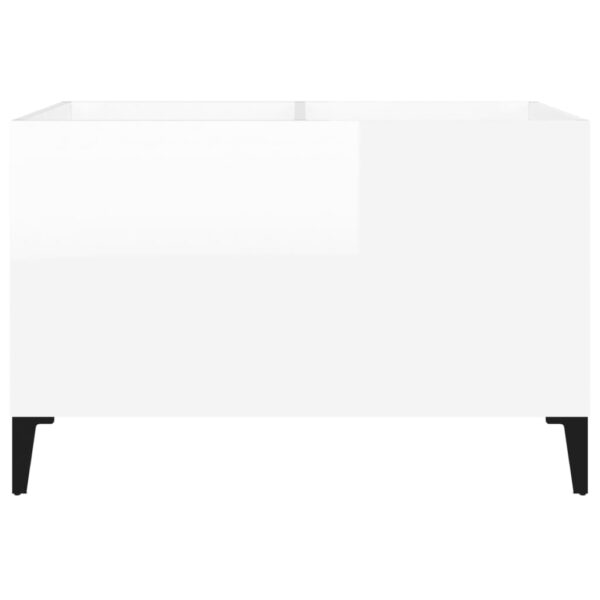 Armário p/ discos 74,5x38x48 cm deriv. madeira branco brilhante - Image 4