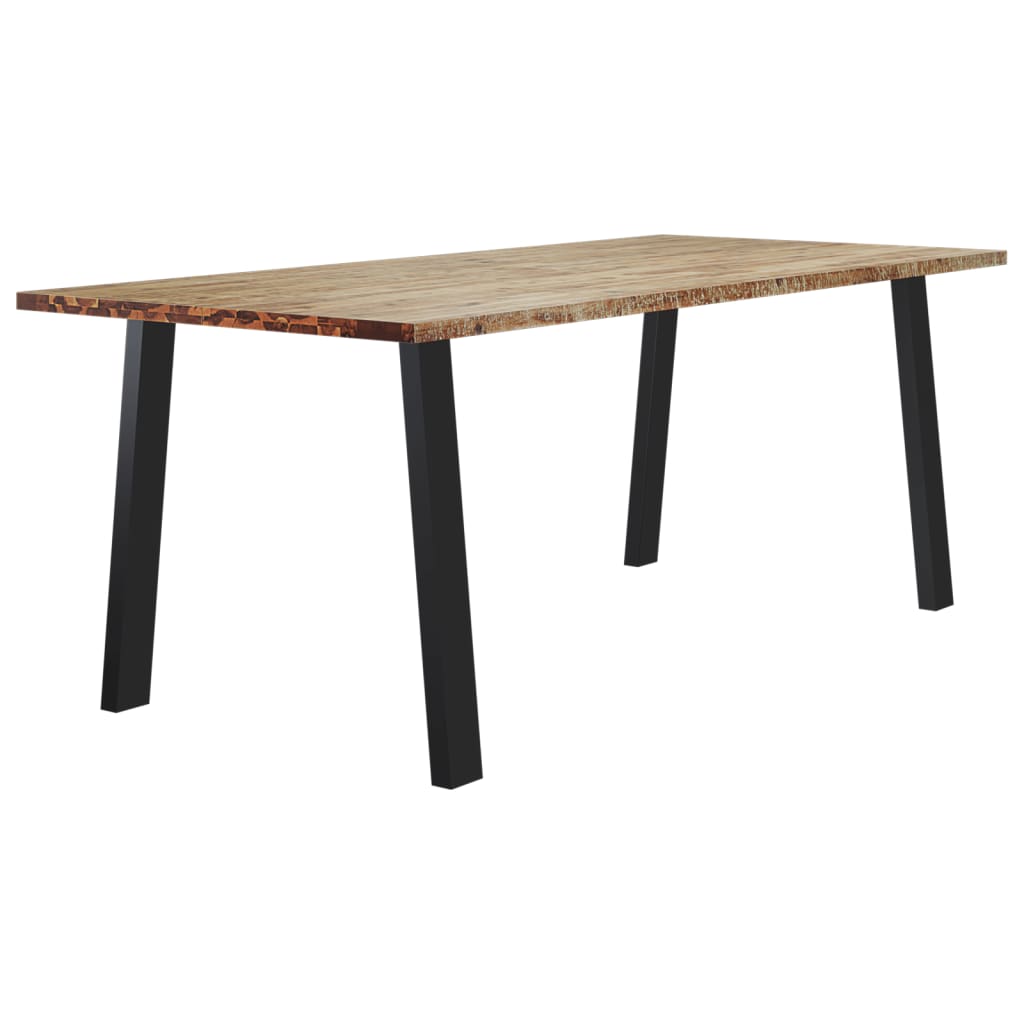 Mesa de jantar 200x90x76 madeira de acácia maciça - Image 2