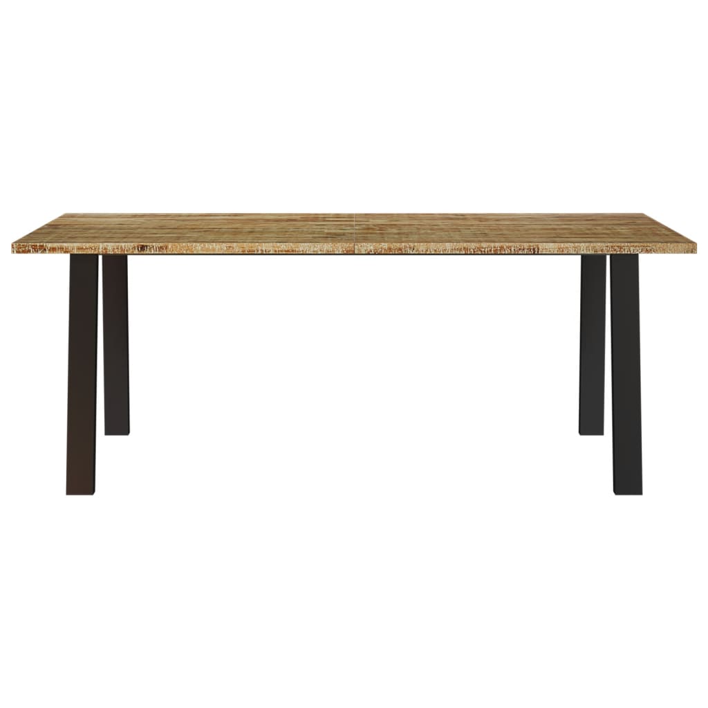 Mesa de jantar 200x90x76 madeira de acácia maciça - Image 3