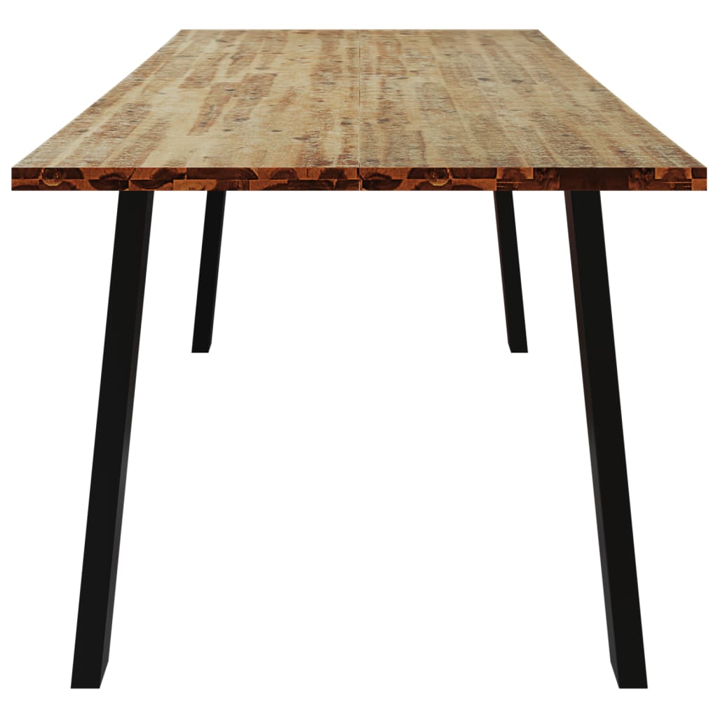 Mesa de jantar 200x90x76 madeira de acácia maciça - Image 4