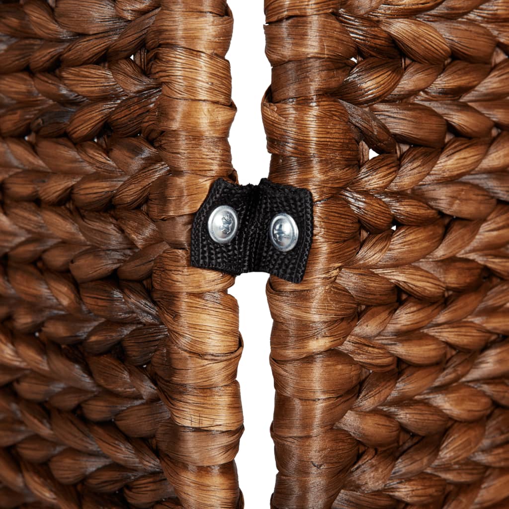 Biombo de 4 painéis 163x180 cm jacinto de água castanho - Image 6