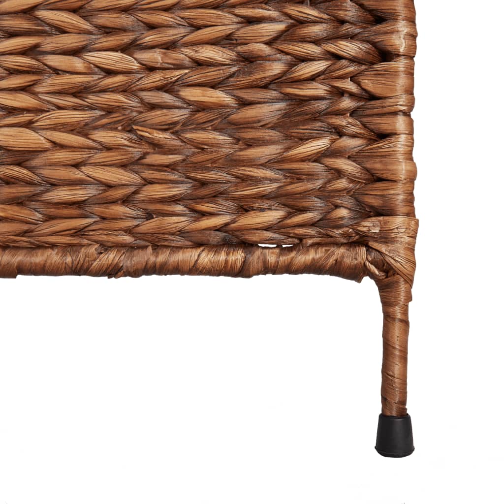 Biombo de 4 painéis 163x180 cm jacinto de água castanho - Image 7