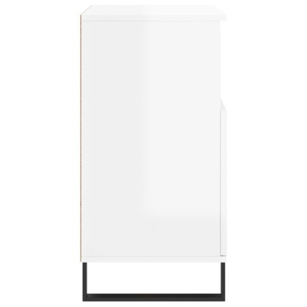 Aparadores 3 pcs derivados de madeira branco brilhante - Image 6