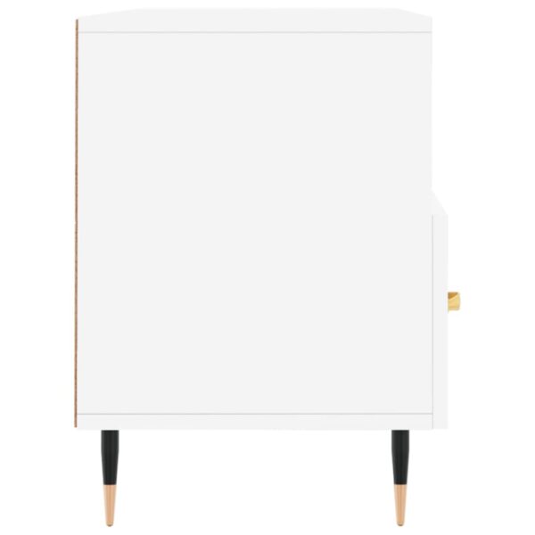 Móvel de TV 102x36x50 cm derivados de madeira branco - Image 6