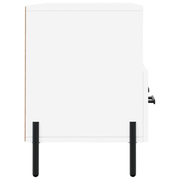 Móvel de TV 102x36x50 cm derivados de madeira branco - Image 6