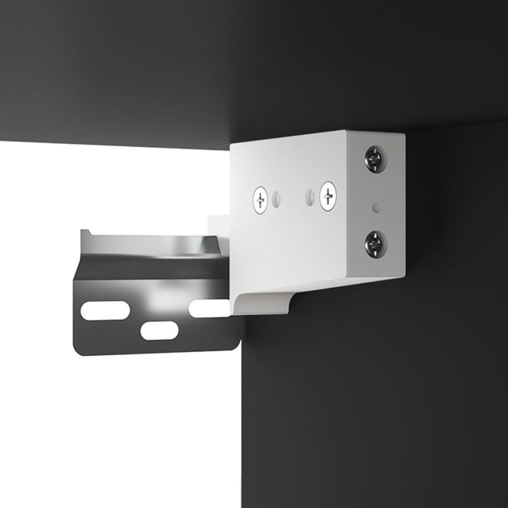 Mesas de cabeceira montagem na parede 2 pcs 35x35x20 cm preto - Image 9