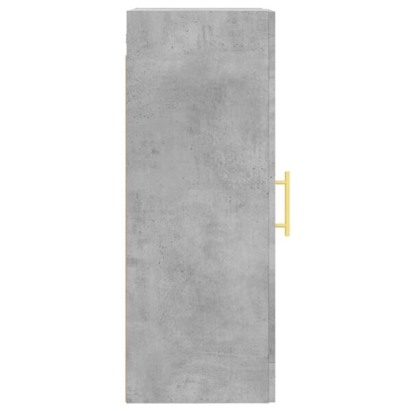 Armário de parede 34,5x34x90 cm derivados madeira cinza cimento - Image 7