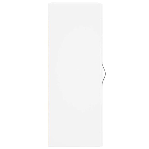 Armário de parede 34,5x34x90 cm derivados de madeira branco - Image 7