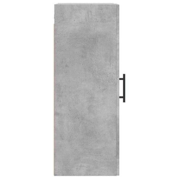 Armário de parede 34,5x34x90 cm derivados madeira cinza cimento - Image 7