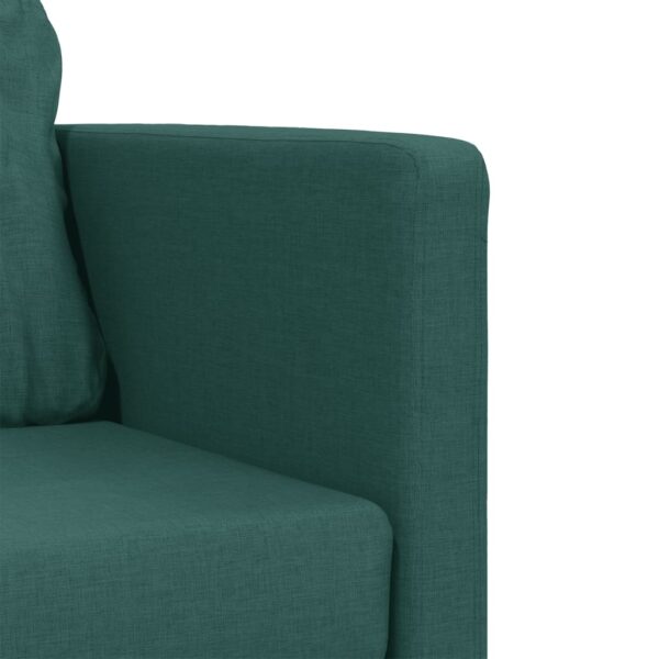 Sofá-cama sem pés 112x174x55 cm tecido verde-escuro - Image 7